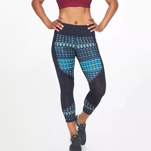 Athleta Small Timeless Contender Capris Leggings Zip Pockets Small Petite - Picture 3 of 11